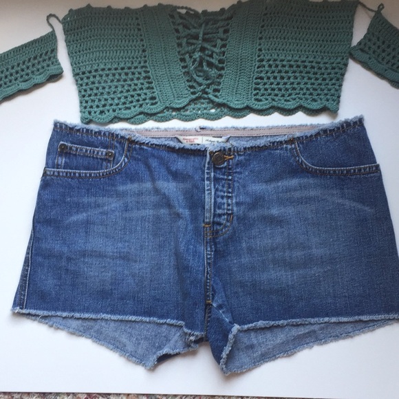 cut off waistband jeans